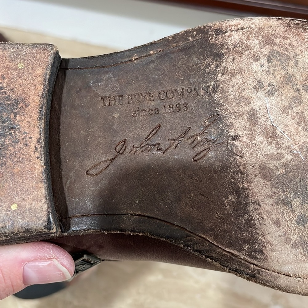 Frye Riding Boots Extended Calf - Picture 9 of 9